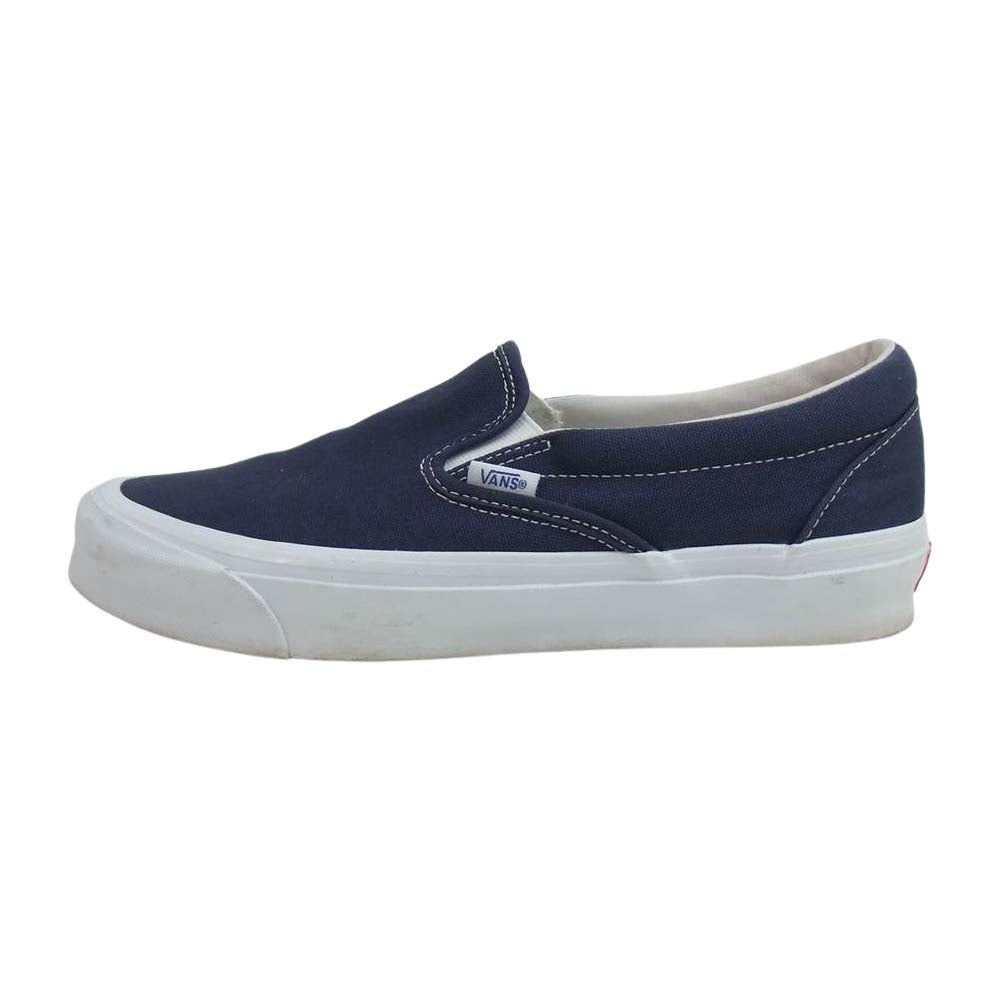 VANS バンズ VAULT SLIP-ON ボルト スリッポン スニーカー ネイビー系 27cm【中古】