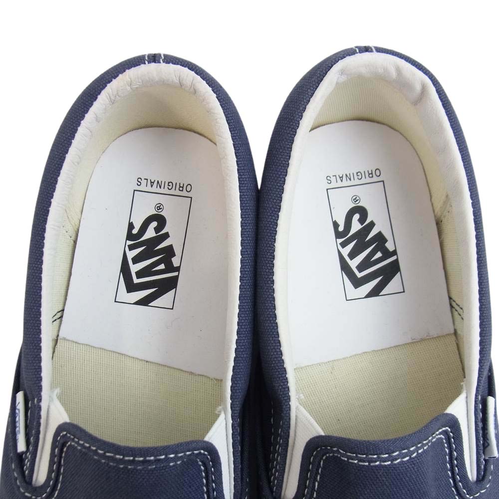 VANS バンズ VAULT SLIP-ON ボルト スリッポン スニーカー ネイビー系 27cm【中古】