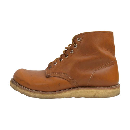 RED WING レッドウィング 9871 復刻 犬タグ 6inch CLASSIC ROUND TOE クラシック ワーク ラウンドトゥ ゴールドラセット セコイア ブーツ ブラウン系 US 9.5【中古】