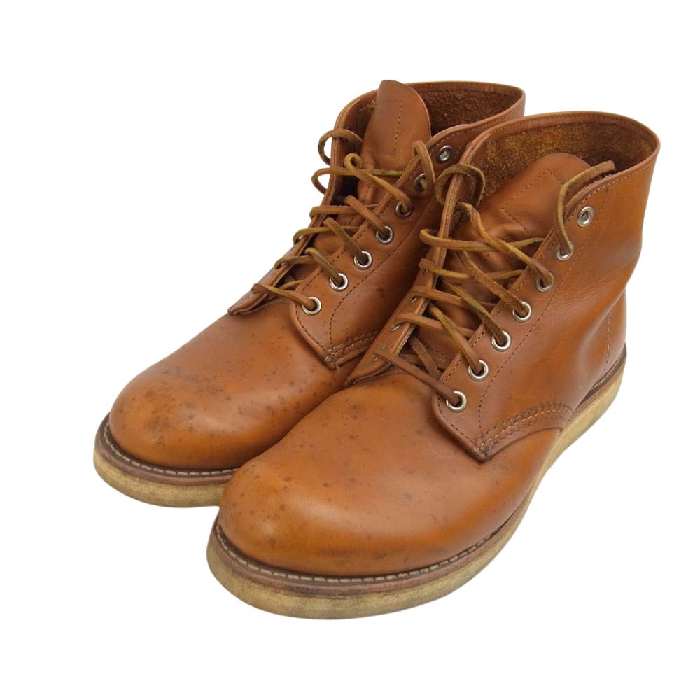 RED WING レッドウィング 9871 復刻 犬タグ 6inch CLASSIC ROUND TOE クラシック ワーク ラウンドトゥ ゴールドラセット セコイア ブーツ ブラウン系 US 9.5【中古】