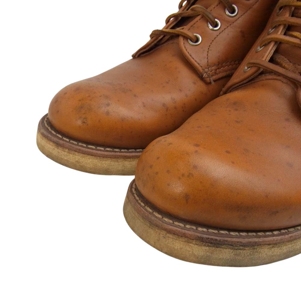 RED WING レッドウィング 9871 復刻 犬タグ 6inch CLASSIC ROUND TOE クラシック ワーク ラウンドトゥ ゴールドラセット セコイア ブーツ ブラウン系 US 9.5【中古】