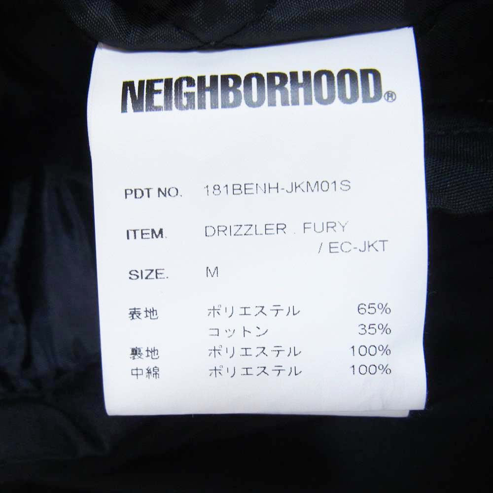 NEIGHBORHOOD ネイバーフッド 18SS 181BENH-JKM01S DRIZZLER. FURY / EC- JKT フューリー ジャケット ベトジャン ブラック系 M【中古】
