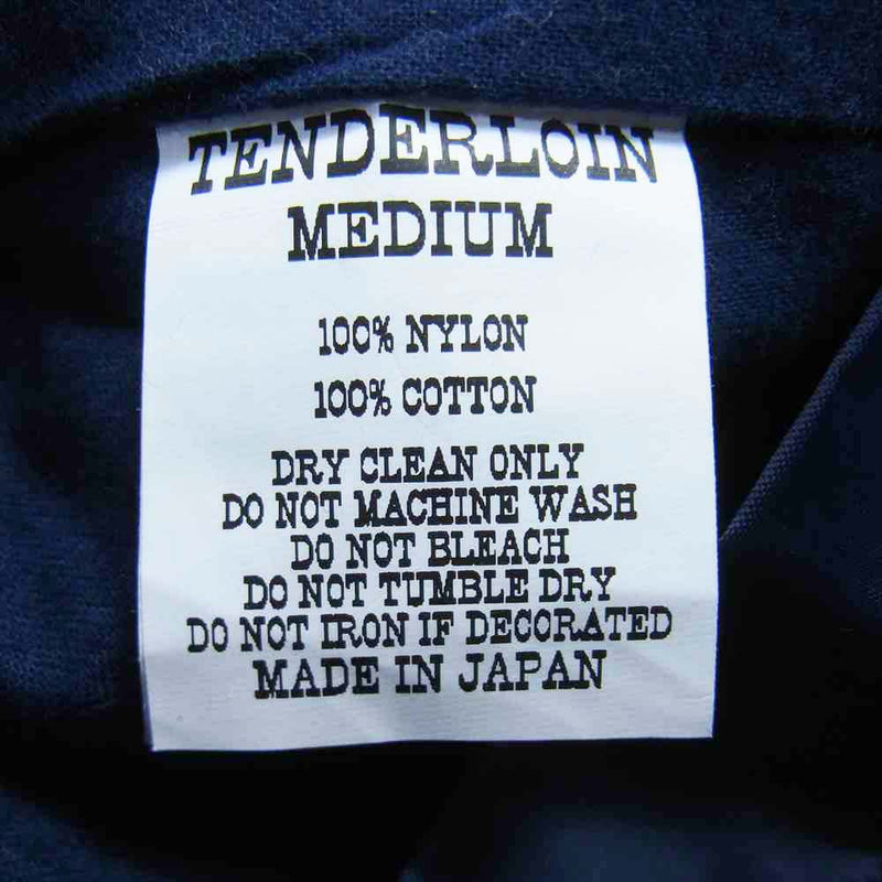 TENDERLOIN テンダーロイン T-NYLON RIB JKT ボルネオスカル ナイロン ジャケット ネイビー系 M【中古】