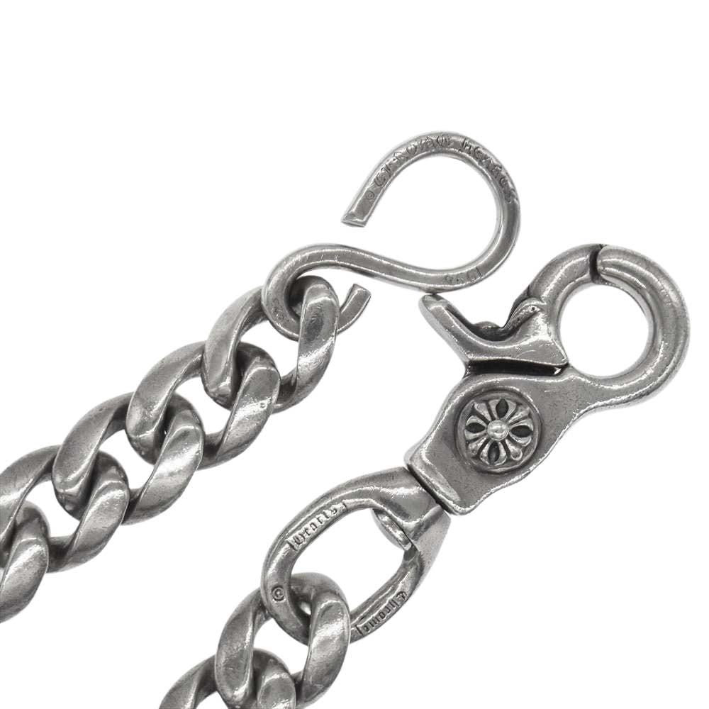 CHROME HEARTS クロムハーツ（原本無） 1クリップ ショート クラシック ウォレットチェーン シルバー系【中古】