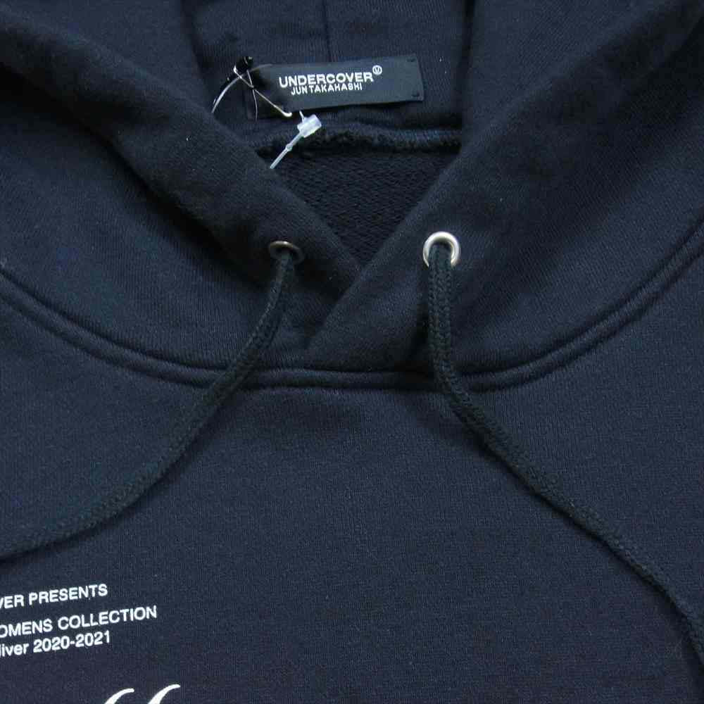 UNDERCOVER アンダーカバー 20AW UCZ4893-4 FALLEN MAN HOODIE グラフィック プリント プルオーバー パーカー フーディ ブラック系 4【中古】
