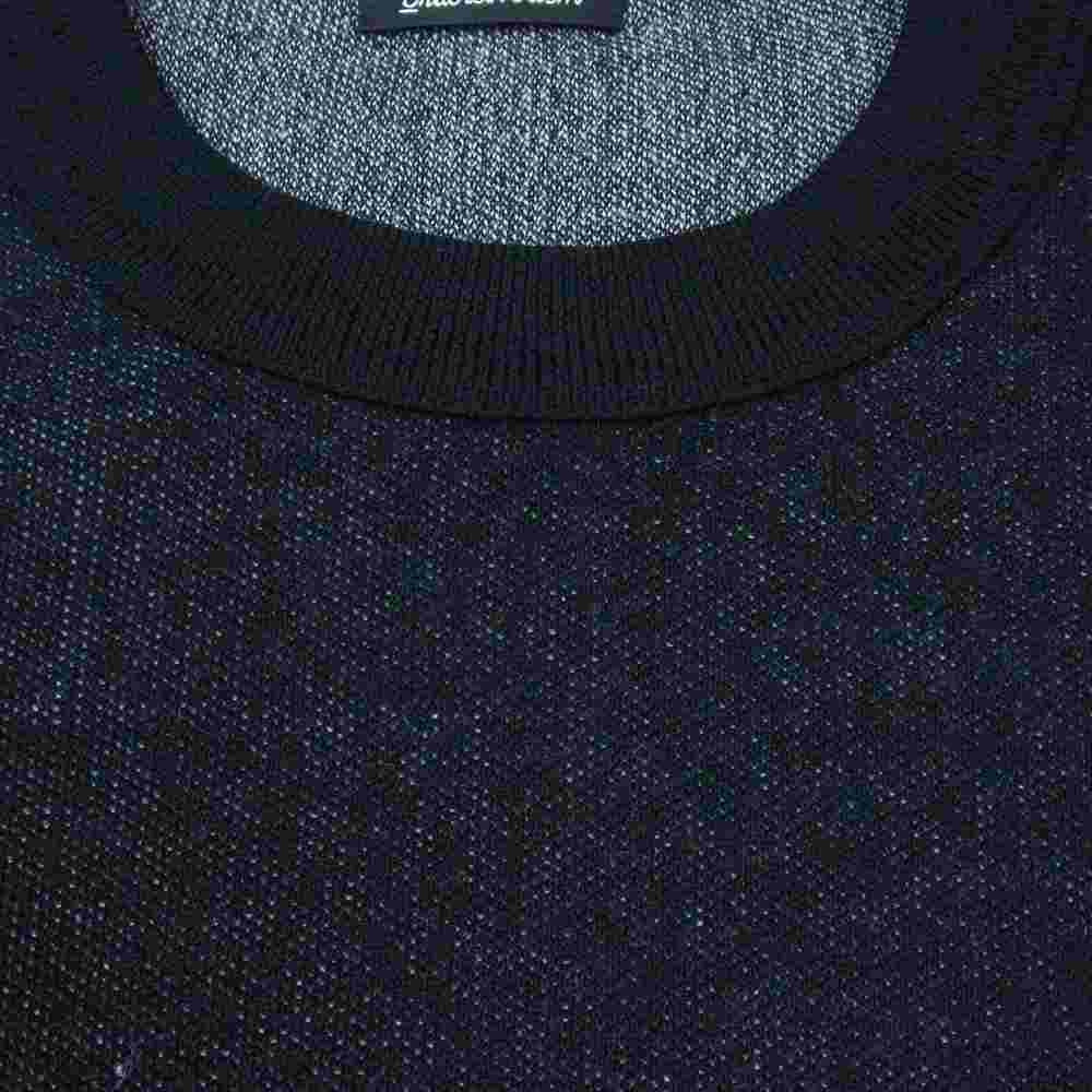 UNDERCOVER アンダーカバー 21AW UI2A4904 袖 イバラ ジャガード クルーネック ニット セーター ブラック系 3【美品】【中古】