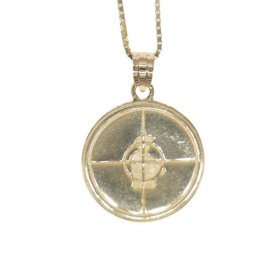 Supreme シュプリーム × UNDERCOVER Public Enemy 18SS 14K Gold Pendant アンダーカバー パブリックエネミー ネックレス【中古】