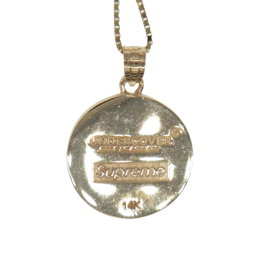 Supreme シュプリーム × UNDERCOVER Public Enemy 18SS 14K Gold Pendant アンダーカバー パブリックエネミー ネックレス【中古】