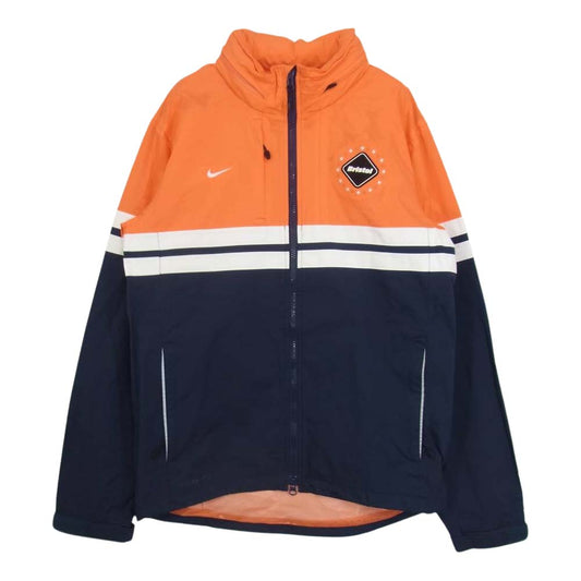 F.C.R.B. エフシーアールビー 416743-450 NIKE ナイキ ナイロン ジップアップ ジャケット オレンジ系 S【中古】