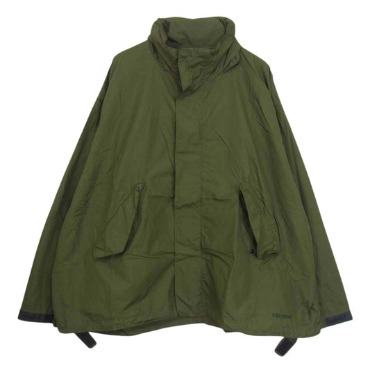 MARMOT マーモット TOMP JK02BB × BEAMS ビームス ショート ワイド モッズ ミリタリー ナイロン ジャケット カーキ系 S【中古】
