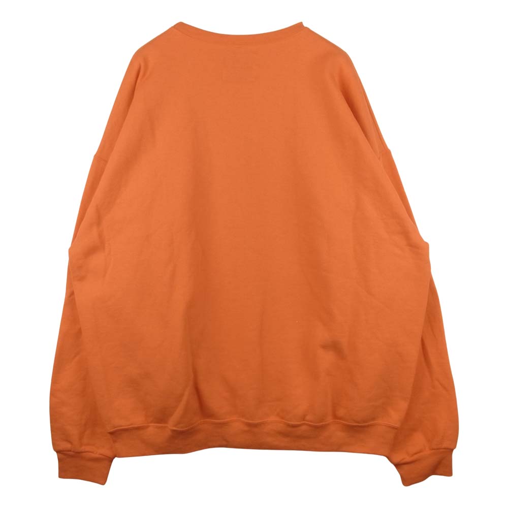 WACKO MARIA ワコマリア THE BIG LEBOWSKI CREW NECK SWEAT SHIRT スウェット トレーナー オレンジ系 2XL【中古】