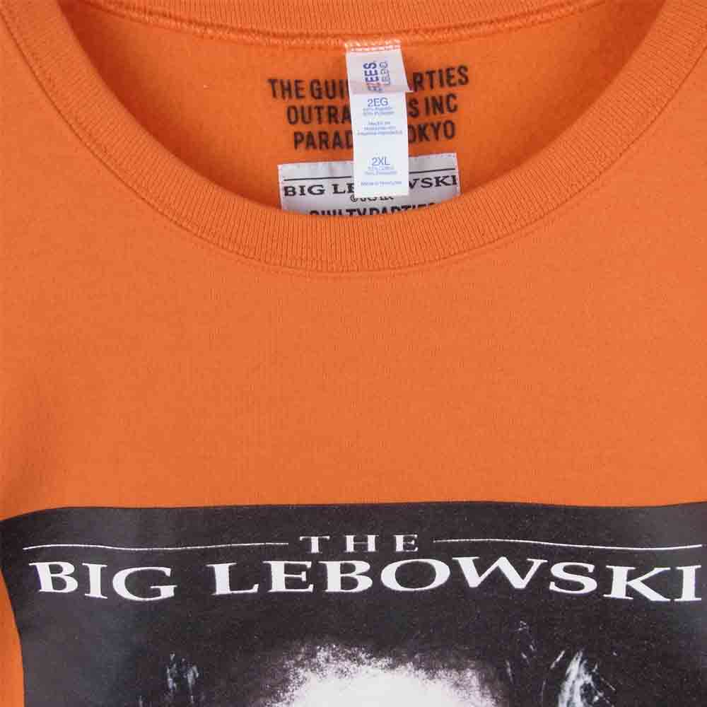 WACKO MARIA ワコマリア THE BIG LEBOWSKI CREW NECK SWEAT SHIRT スウェット トレーナー オレンジ系 2XL【中古】