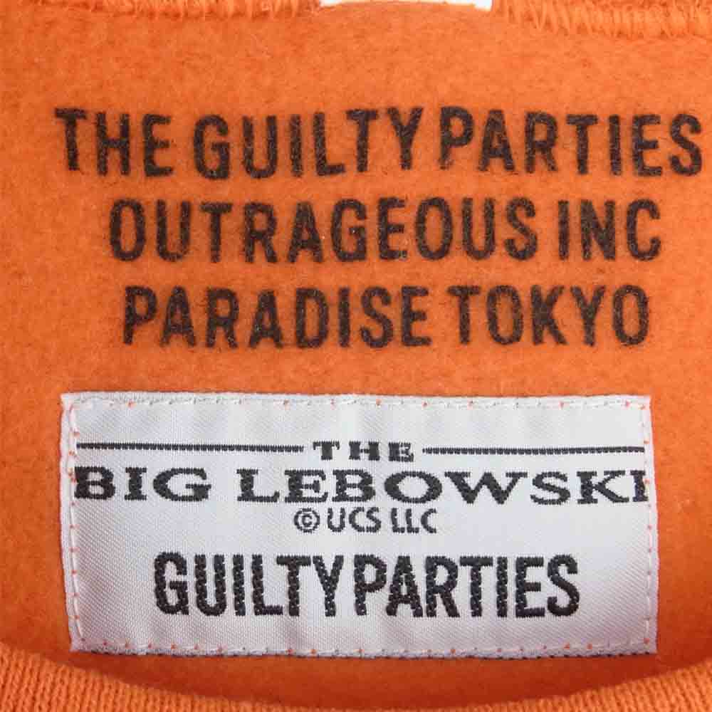 WACKO MARIA ワコマリア THE BIG LEBOWSKI CREW NECK SWEAT SHIRT スウェット トレーナー オレンジ系 2XL【中古】