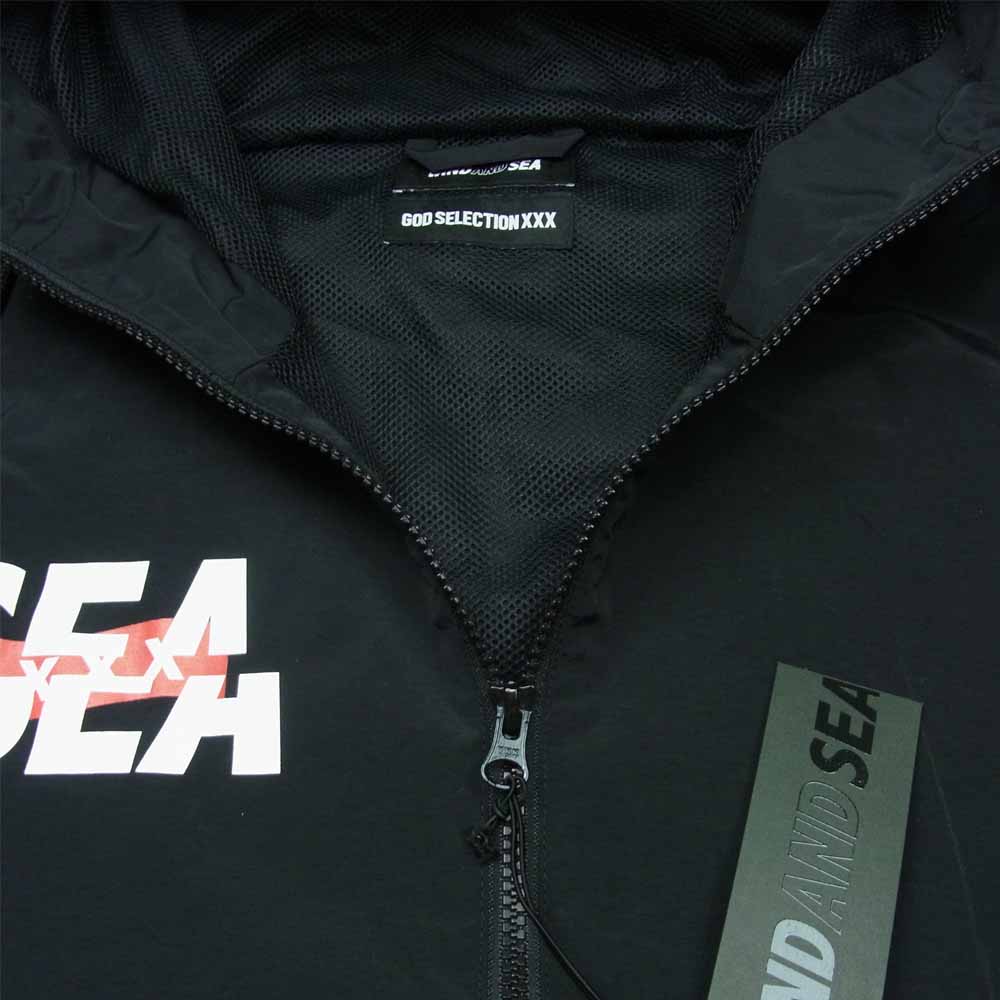 WIND AND SEA ウィンダンシー WDS-XXX-SP-01 XXX Nylon Parka ゴッド セレクション トリプル エックス ナイロン パーカー ジャケット ブラック系 S【新古品】【未使用】【中古】