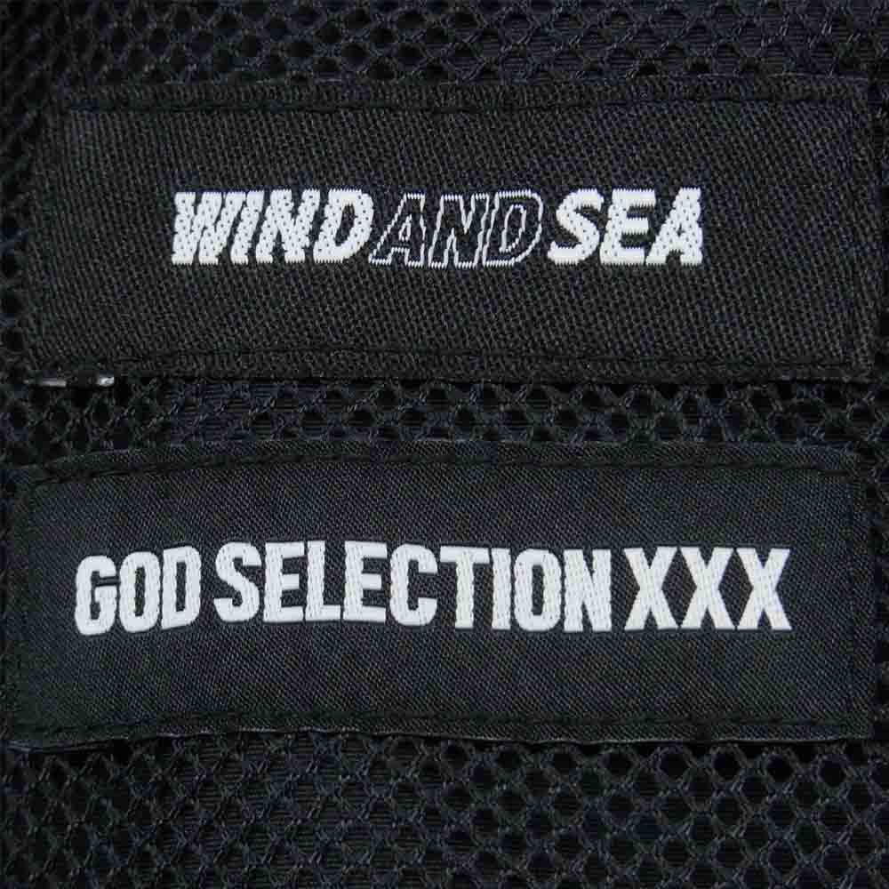 WIND AND SEA ウィンダンシー WDS-XXX-SP-01 XXX Nylon Parka ゴッド セレクション トリプル エックス ナイロン パーカー ジャケット ブラック系 S【新古品】【未使用】【中古】