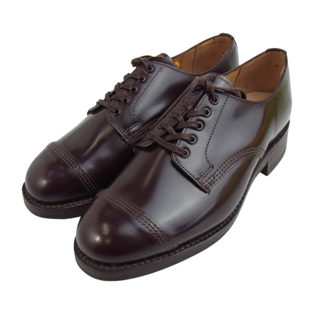SANDERS サンダース 1168R MILITARY DERBY SHOE Burgundy コマンド バーガンディ ダービー シューズ 5 1/2【新古品】【未使用】【中古】