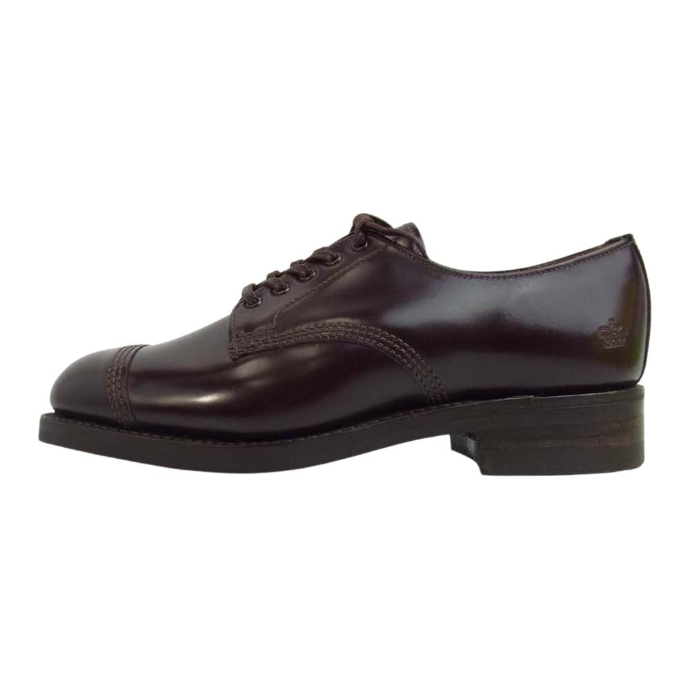 SANDERS サンダース 1168R MILITARY DERBY SHOE Burgundy コマンド バーガンディ ダービー シューズ 5 1/2【新古品】【未使用】【中古】