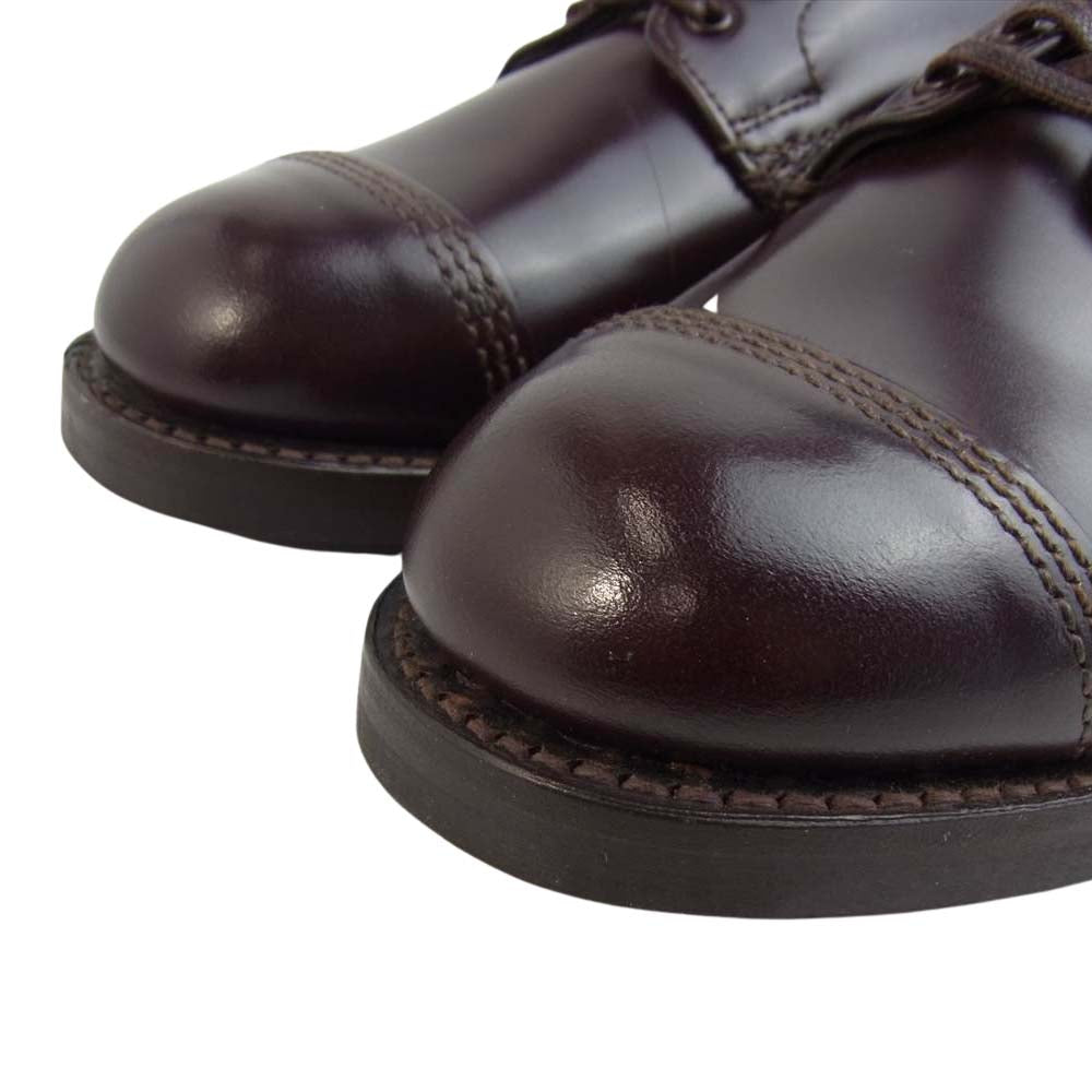 SANDERS サンダース 1168R MILITARY DERBY SHOE Burgundy コマンド バーガンディ ダービー シューズ 5 1/2【新古品】【未使用】【中古】