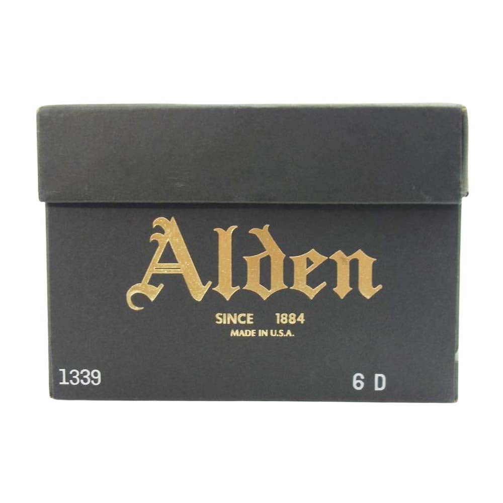 ALDEN オールデン 1339 シェルコードバン バリーラスト ホーウィン バーガンディ チャッカ ブーツ シューツリー付 ダークブラウン系 6 D【中古】