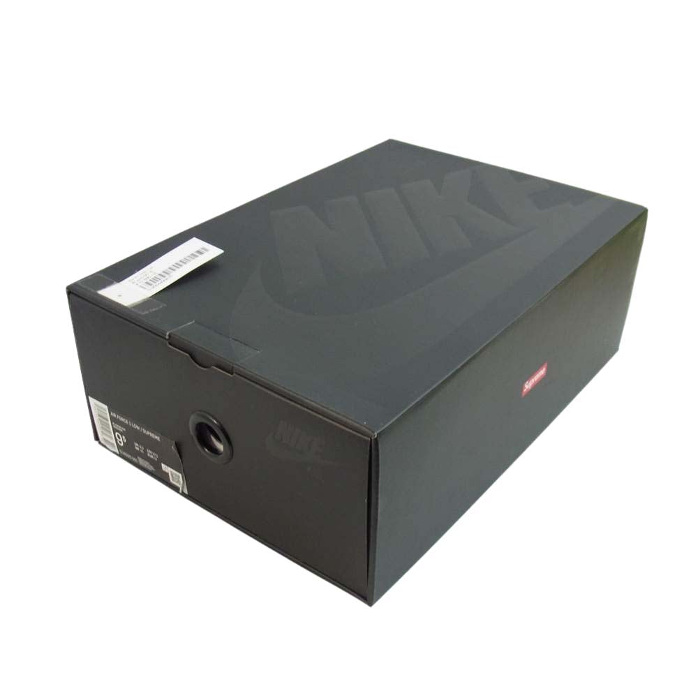 Supreme シュプリーム CU9225-001 NIKE AIR FORCE 1 LOW BLACK  ナイキ エア フォースワン ブラック 9.5【中古】