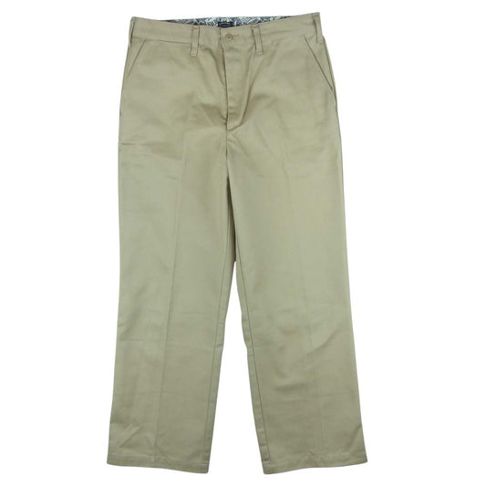 COOTIE クーティー WORK PANTS ワーク パンツ ポリエステル コットン 日本製 ベージュ系 L【中古】