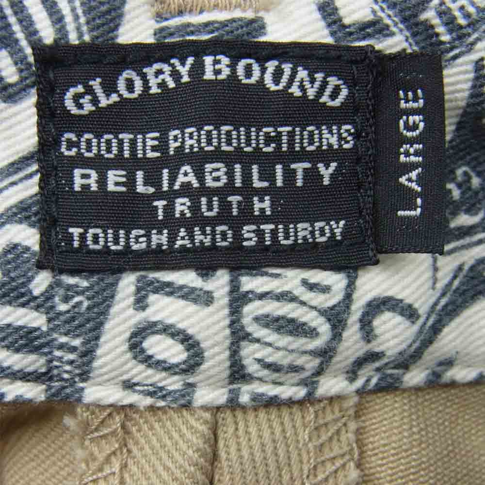 COOTIE クーティー WORK PANTS ワーク パンツ ポリエステル コットン 日本製 ベージュ系 L【中古】