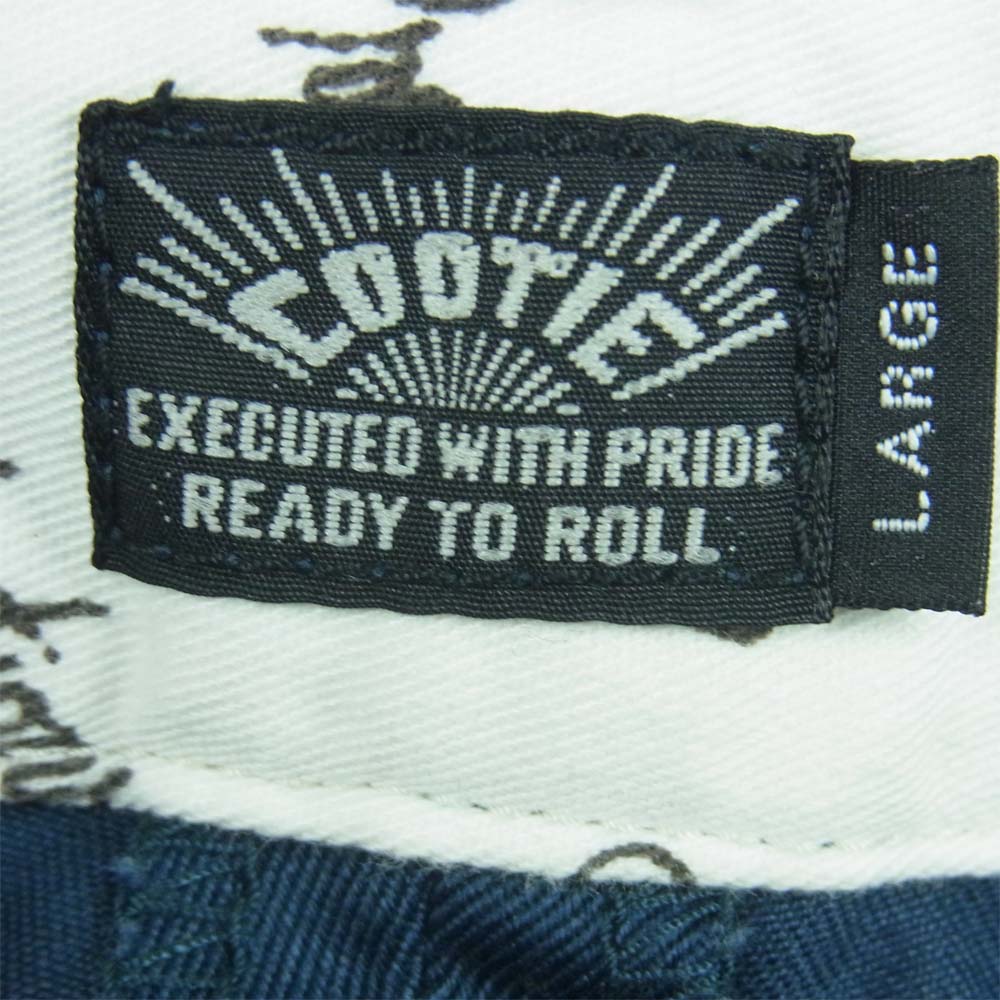 COOTIE クーティー WORK PANTS ワーク パンツ ポリエステル コットン ネイビー系 L【中古】