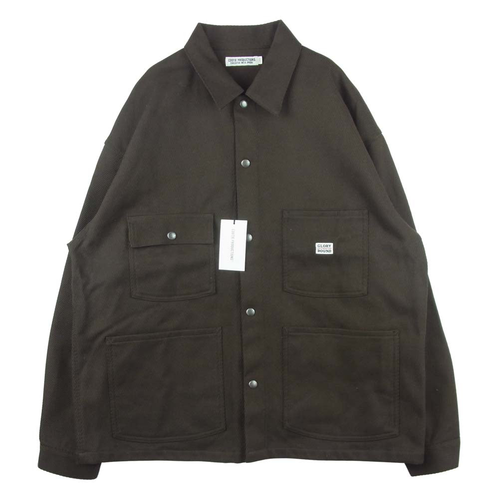 COOTIE クーティー CTE-20A201 GLORY BOUND カバーオール ジャケット コットン 日本製 ブラウン系 L【中古】