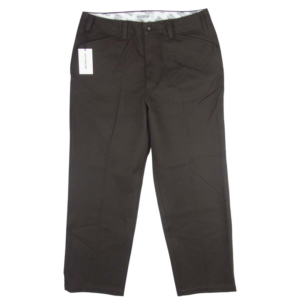 COOTIE クーティー CTE-20A102 Cotton Kersey Work Trousers コットン カージー ワーク トラウザー パンツ ブラウン系 L【新古品】【未使用】【中古】