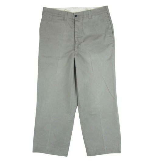 AT LAST アットラスト チノ トラウザー パンツ グレー系 34【中古】