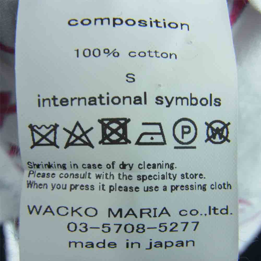WACKO MARIA ワコマリア WOLF'S HEAD ウルフズヘッド DABO SHIRTS ダボ 半袖 シャツ ホワイト系 S【美品】【中古】
