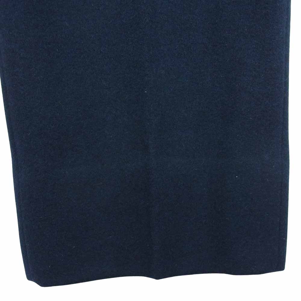 AT LAST アットラスト WOOL TROUSERS HEAVY MELTON ウール トラウザーズ ヘビー メルトン パンツ ネイビー系 34【中古】