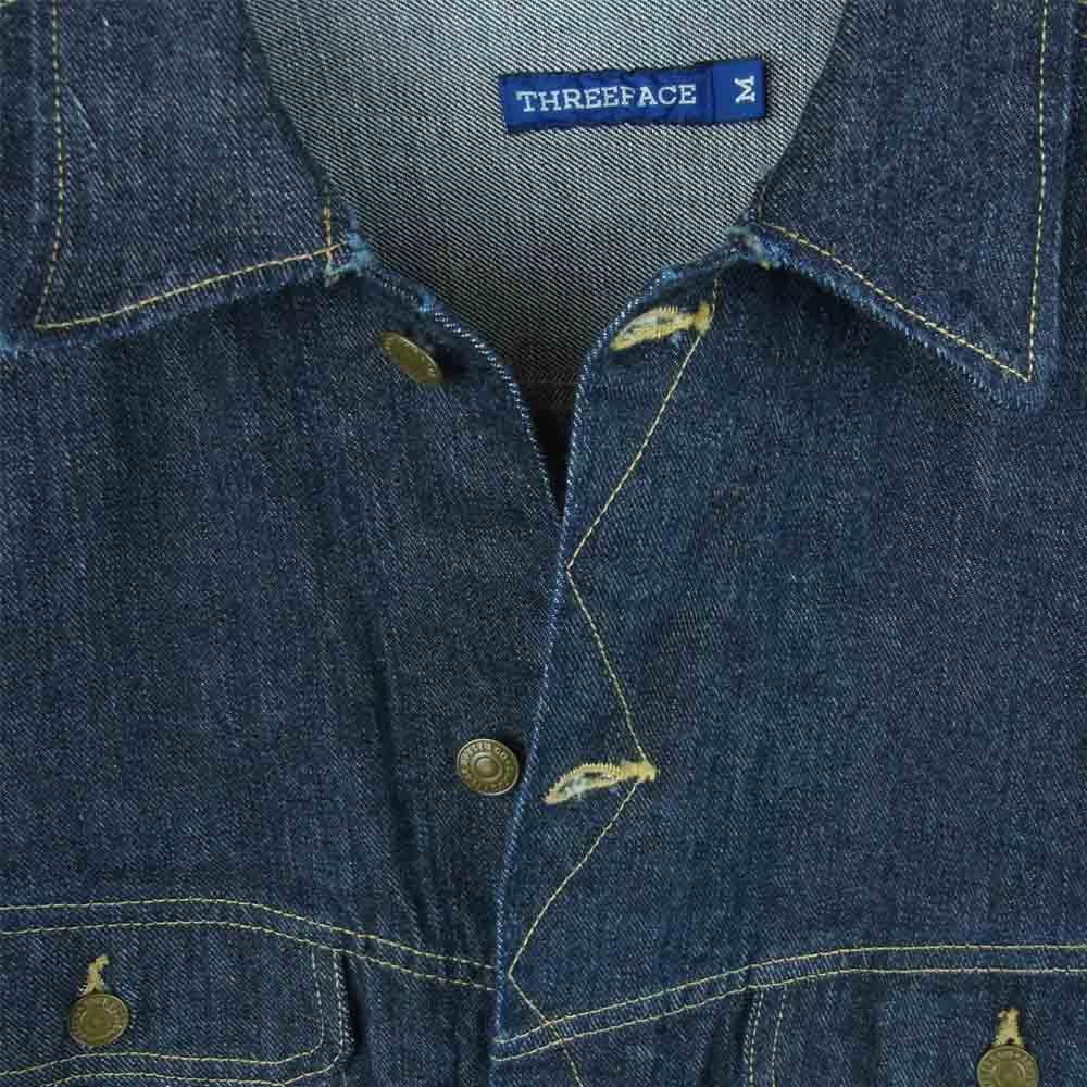 スリーフェイス CSF 別注 101 デニム ジャケット コットン 日本製 インディゴブルー系 M【中古】
