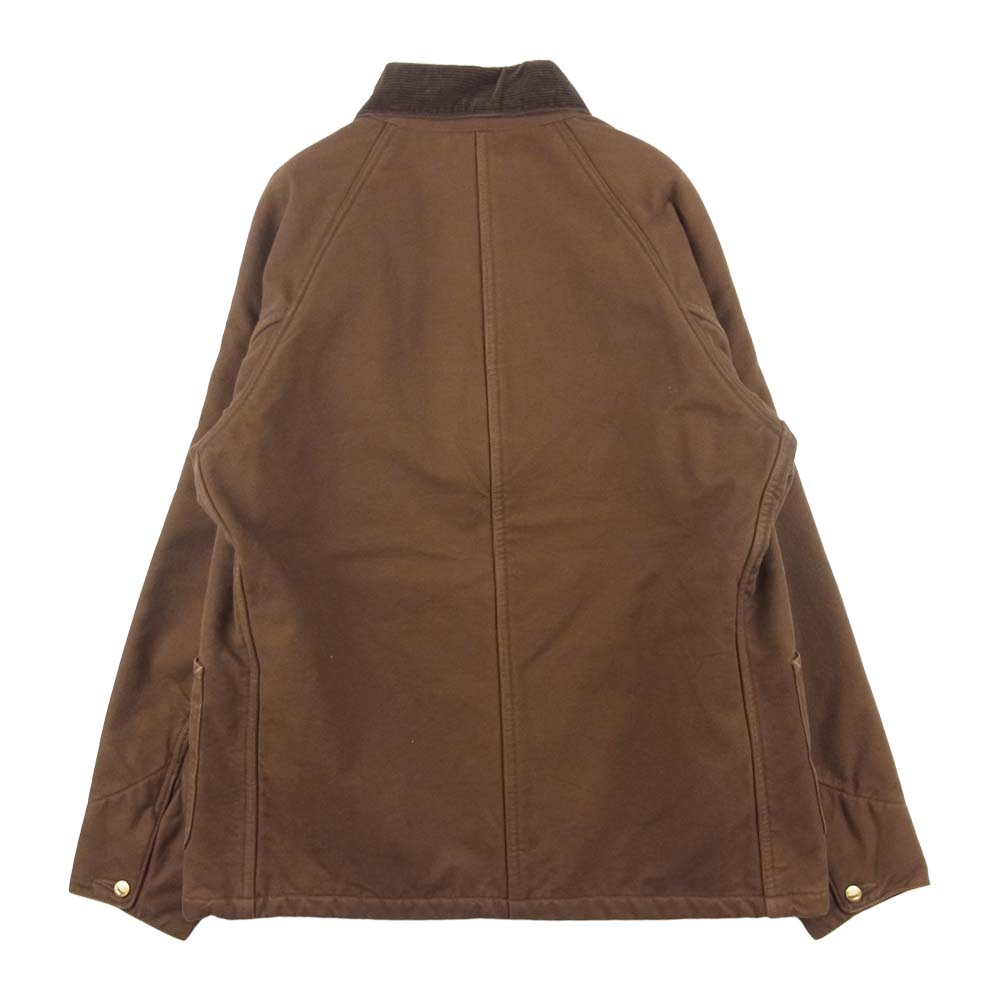 AT LAST アットラスト 613J duck coverall ダック カバーオール ジャケット ブラウン系 40【中古】