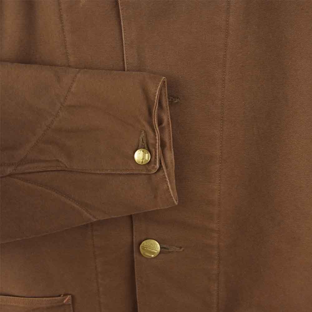 AT LAST アットラスト 613J duck coverall ダック カバーオール ジャケット ブラウン系 40【中古】