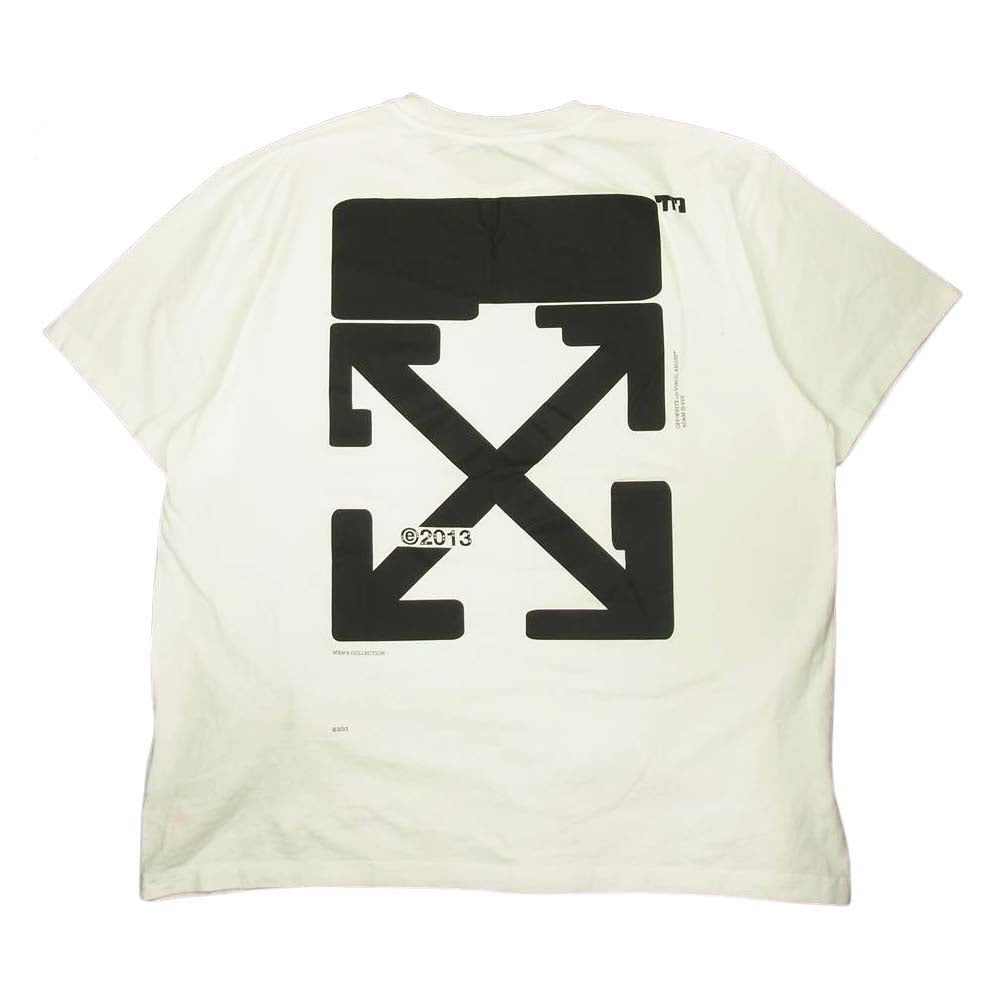 OFF-WHITE オフホワイト 21SS OMAA038S21JER0080110 TECH MARKER SHORT SLEEVE OVER TEE プリント オーバーサイズ Tシャツ ホワイト系 M【新古品】【未使用】【中古】