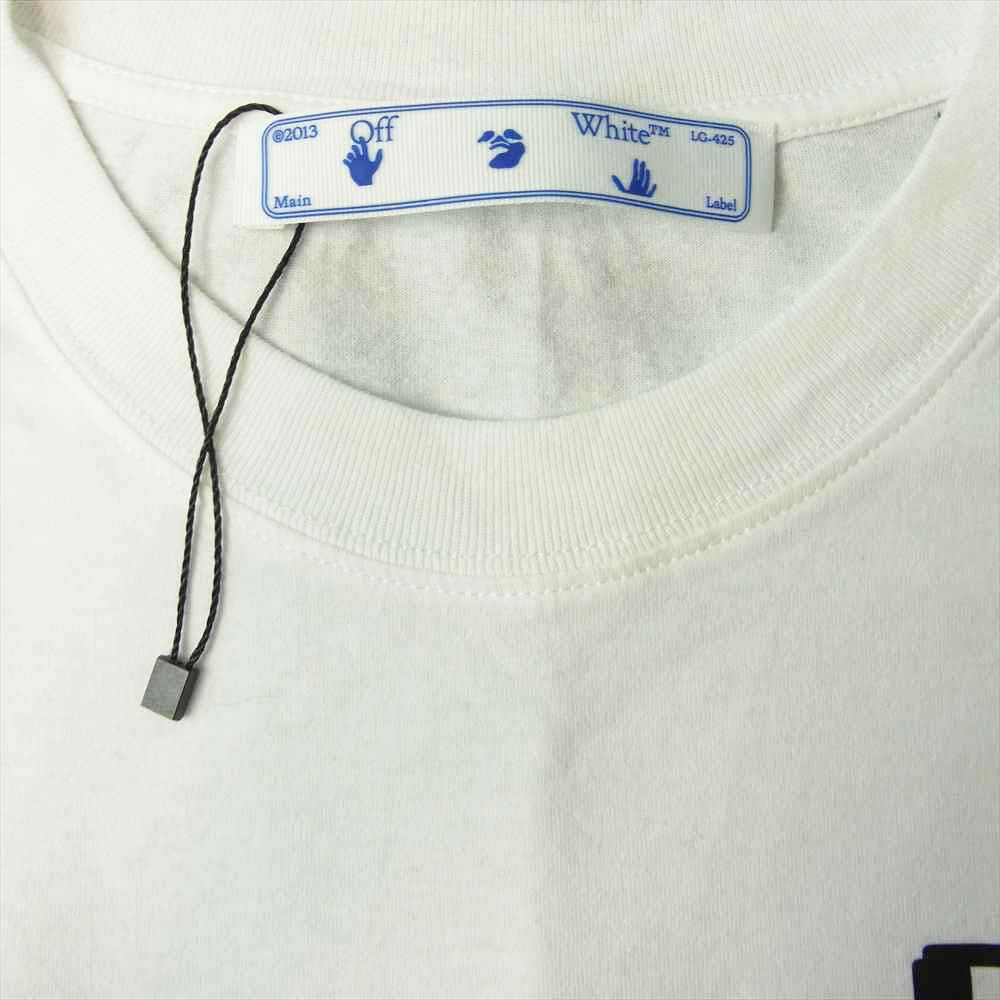 OFF-WHITE オフホワイト 21SS OMAA038S21JER0080110 TECH MARKER SHORT SLEEVE OVER TEE プリント オーバーサイズ Tシャツ ホワイト系 M【新古品】【未使用】【中古】