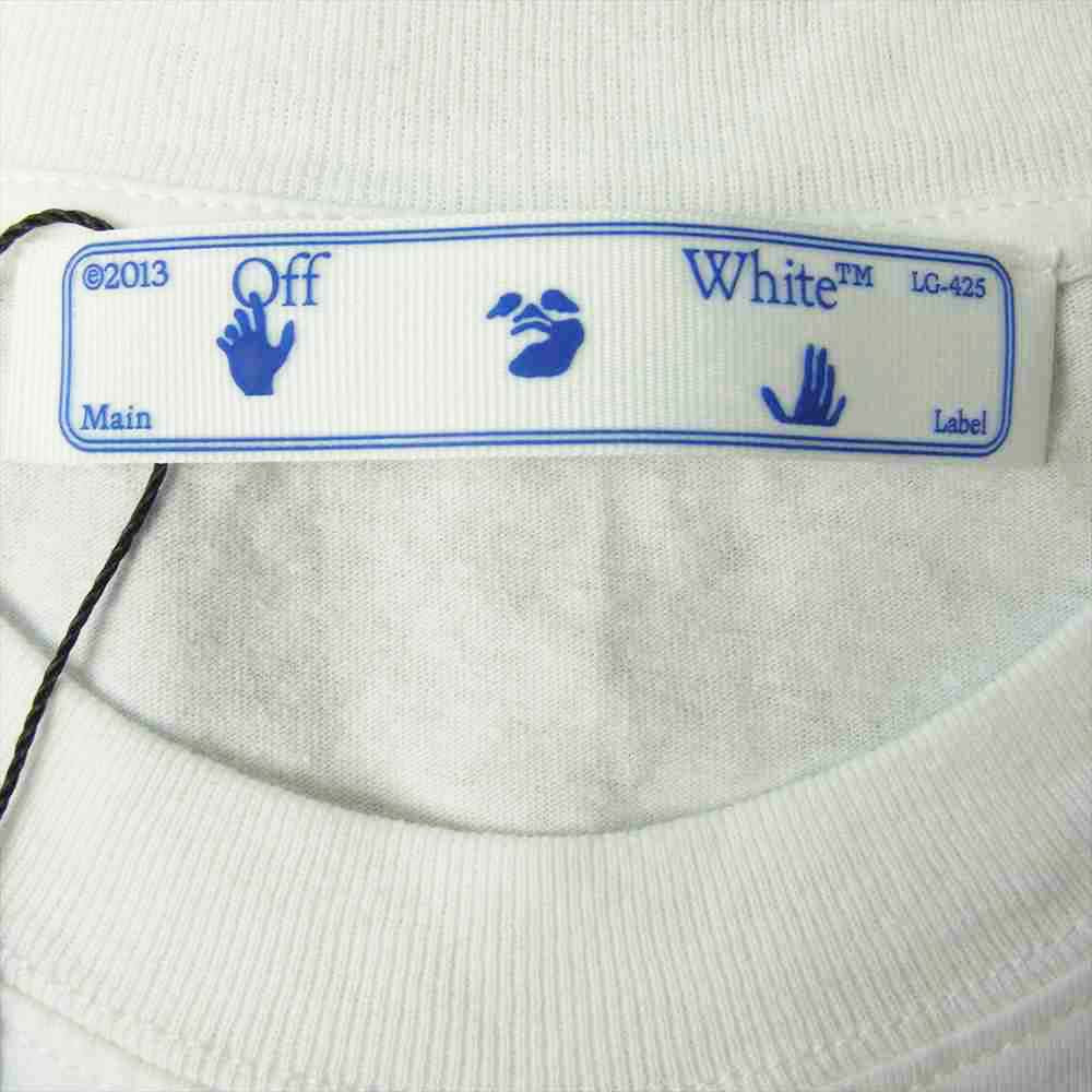 OFF-WHITE オフホワイト 21SS OMAA038S21JER0080110 TECH MARKER SHORT SLEEVE OVER TEE プリント オーバーサイズ Tシャツ ホワイト系 M【新古品】【未使用】【中古】