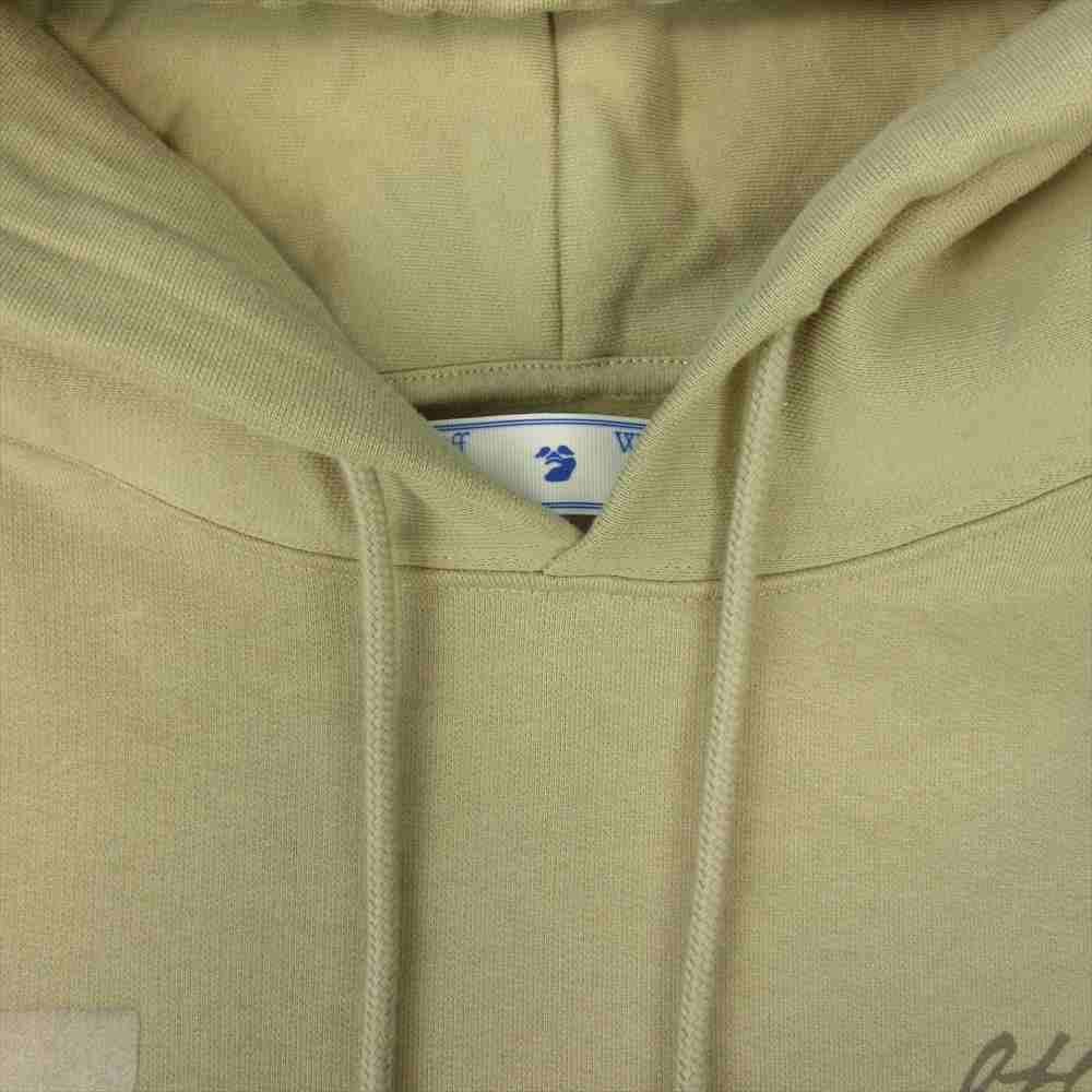 OFF-WHITE オフホワイト OMBB037G20FLE011 MONNALISA HOODIE モナリザ プルオーバー パーカー ベージュ系 S【中古】