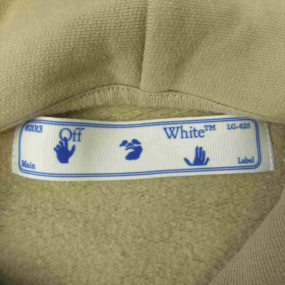 OFF-WHITE オフホワイト OMBB037G20FLE011 MONNALISA HOODIE モナリザ プルオーバー パーカー ベージュ系 S【中古】