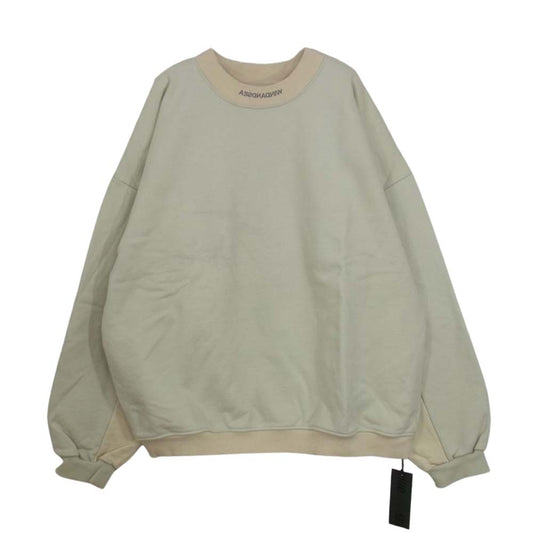 ウィンダンシー WDS-20A-TPS-02 WDS 2T SWEST SHIRT ネックロゴ刺繍 スウェット トレーナー ベージュ系 L【新古品】【未使用】【中古】