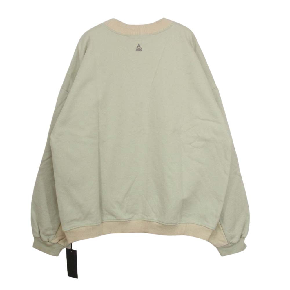 ウィンダンシー WDS-20A-TPS-02 WDS 2T SWEST SHIRT ネックロゴ刺繍 スウェット トレーナー ベージュ系 L【新古品】【未使用】【中古】