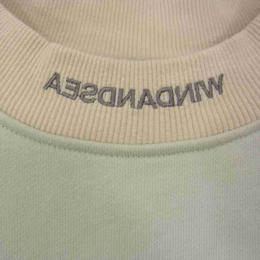ウィンダンシー WDS-20A-TPS-02 WDS 2T SWEST SHIRT ネックロゴ刺繍 スウェット トレーナー ベージュ系 L【新古品】【未使用】【中古】