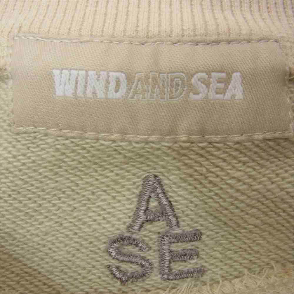 ウィンダンシー WDS-20A-TPS-02 WDS 2T SWEST SHIRT ネックロゴ刺繍 スウェット トレーナー ベージュ系 L【新古品】【未使用】【中古】