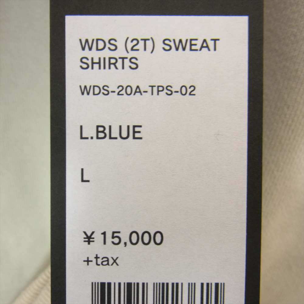 ウィンダンシー WDS-20A-TPS-02 WDS 2T SWEST SHIRT ネックロゴ刺繍 スウェット トレーナー ベージュ系 L【新古品】【未使用】【中古】