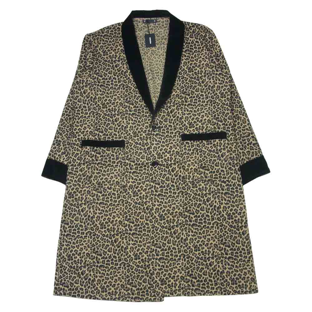 MINEDENIM マインデニム 2109-9001-67-032 Flannel Leopard Gawn フランネル レオパード ガウン ライトブラウン系 3【新古品】【未使用】【中古】