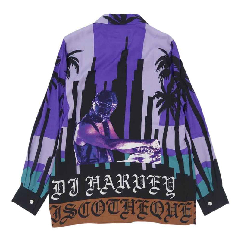 WACKO MARIA ワコマリア DJHARVEY-WM-HI02 DJ HARVEY S/S HAWAIAN SHIRTS ハワイアン 長袖 シャツ パープル PURPLE S【新古品】【未使用】【中古】