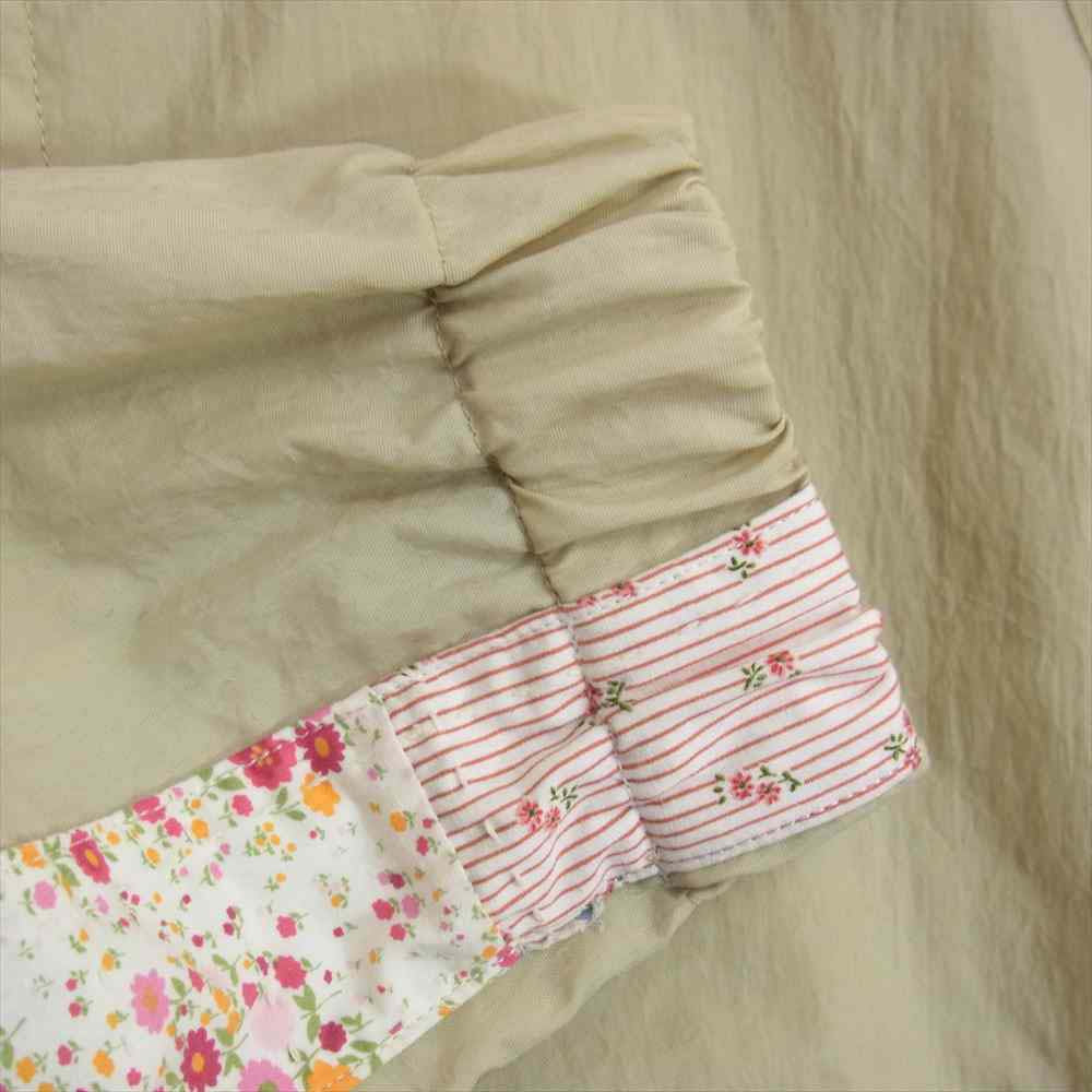クオン 2101-JK0304 SALT SHRUNK NYLON TRACK JKT FLOWER 塩縮ナイロン トラック ジャケット フラワー ベージュ系 M【新古品】【未使用】【中古】