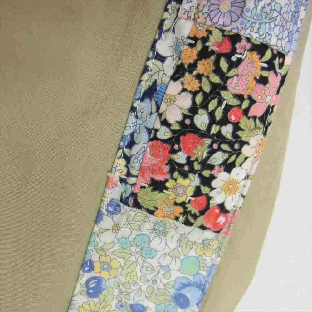 クオン 2101-JK0304 SALT SHRUNK NYLON TRACK JKT FLOWER 塩縮ナイロン トラック ジャケット フラワー ベージュ系 M【新古品】【未使用】【中古】