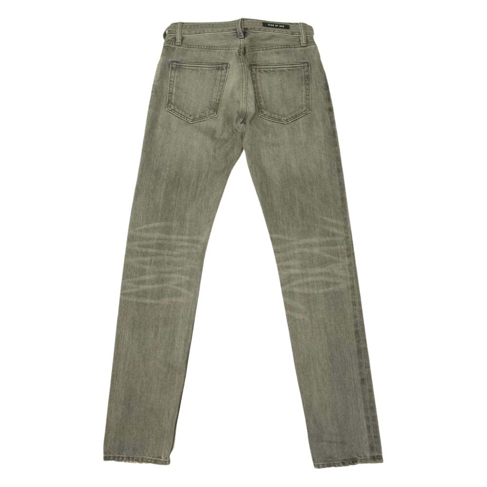 FEAR OF GOD フィアオブゴッド 6TH SIXTH COLLECTION DENIM ボタンフライ ベルト デニム パンツ グレー系 28【中古】